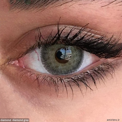 لنز سبز طوسی دایموند - diamond diamond gray contact lens