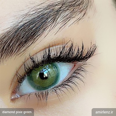 لنز چشم رنگی دایموند پیکسی گرین