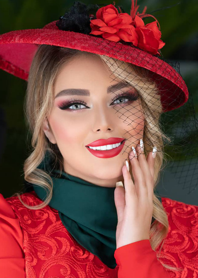 لنز طوسی یخی دوردار لایت گری سلنا مناسب عروس