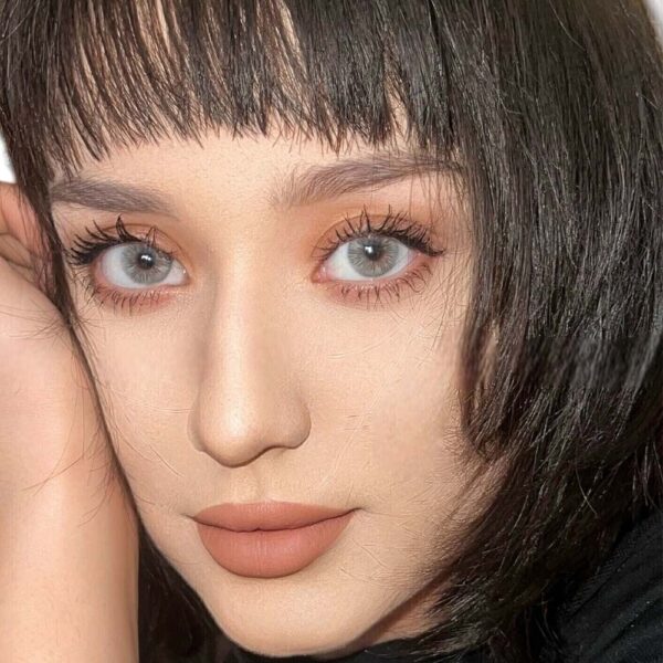 لنز طوسی سبز عسلی پرِوین گری فرش لیدی