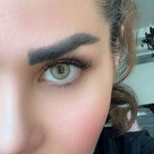 لنز عسلی طلایی دورمشکی لس آنجلس گلد آماندا