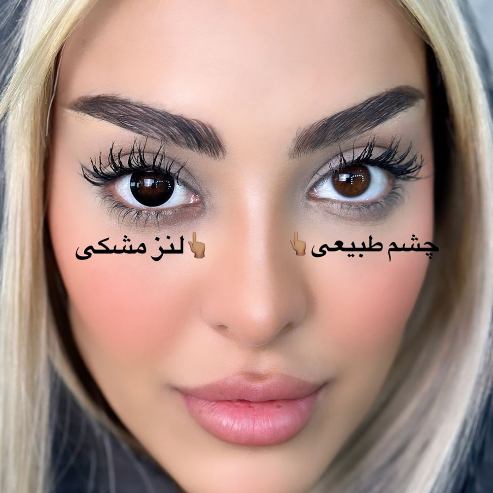 لنز مشکی عروسکی پیچ بلک آماندا