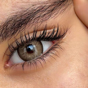 لنز قهوه ای شکلاتی دوردار تافی براون آماندا