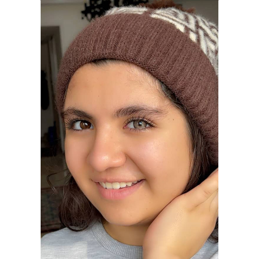 لنز قهوه ای شکلاتی دوردار تافی براون آماندا