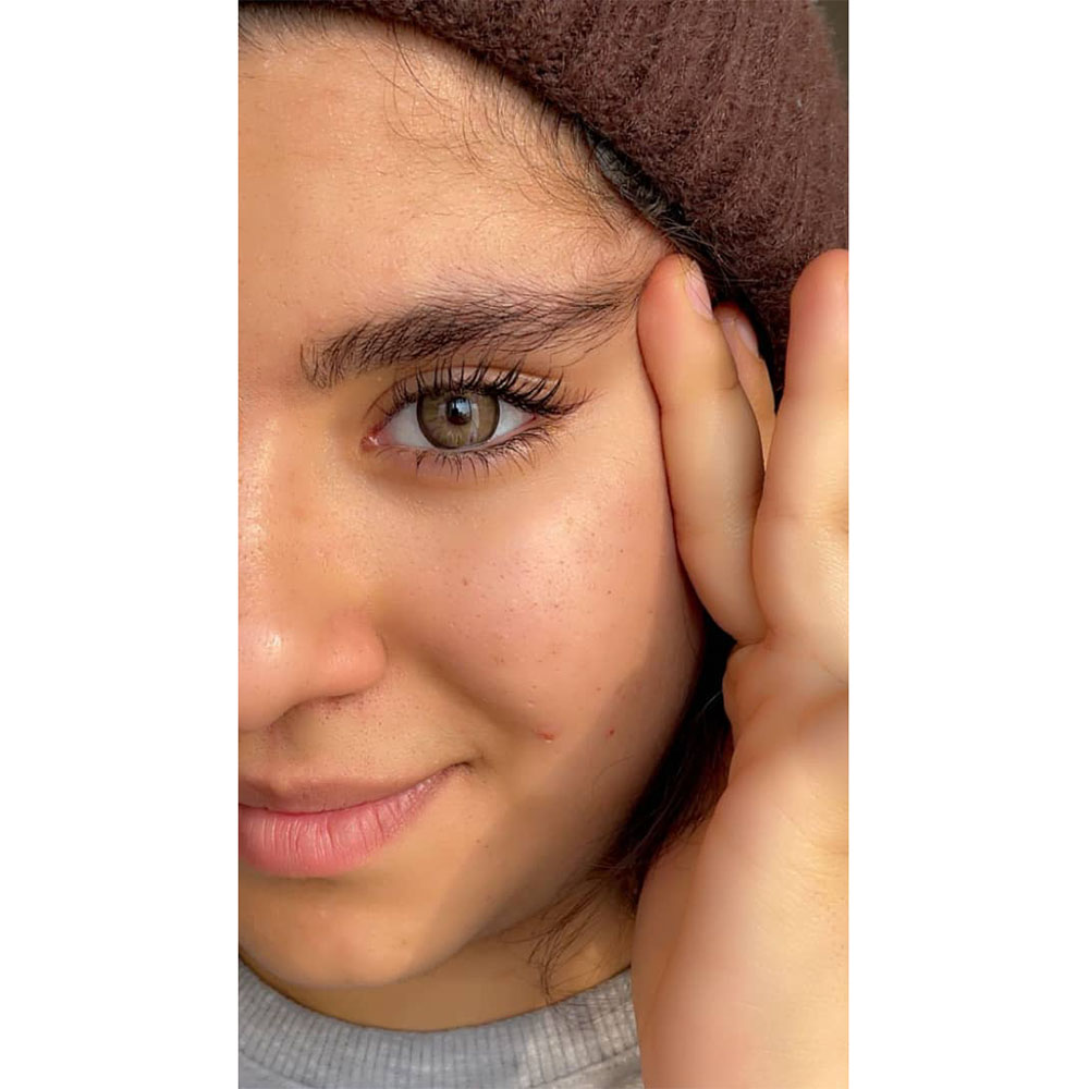 لنز قهوه ای شکلاتی دوردار تافی براون آماندا