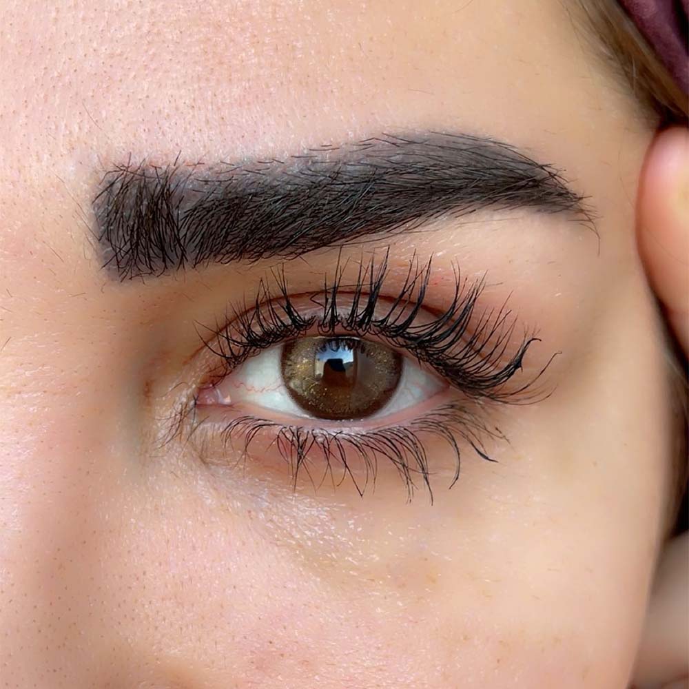 لنز قهوه ای اکلیلی سایه روشن دوردار جورجیا هیزل