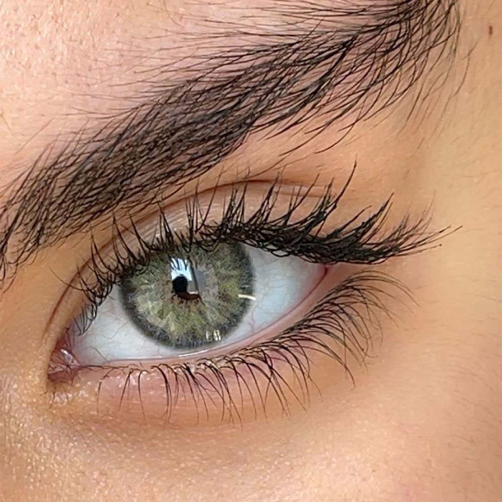 لنز رنگی سبز طوسی عسلی بریز گری آماندا