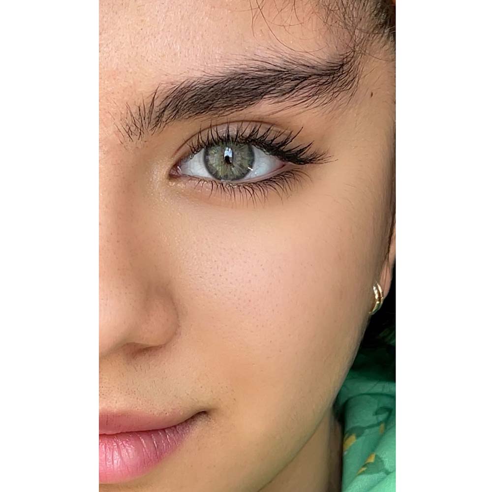 لنز رنگی سبز طوسی عسلی بریز گری آماندا