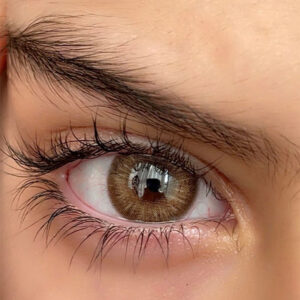 لنز رنگی قهوه ای دور محو کارولینا موکا شاین آماندا