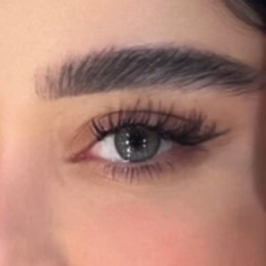 لنز رنگی خاکستری پنج بعدی چرسی دور ظریف گری رز