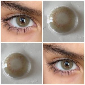 لنز رنگی سبز عسلی پوکت آماندا